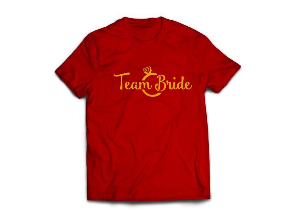 Team Bride Ring T-Shirt – Mom’s Charm
