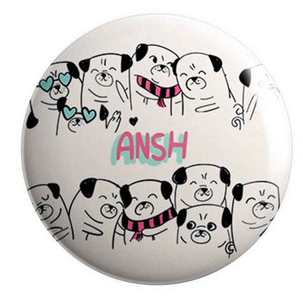 Button Badge - Pug