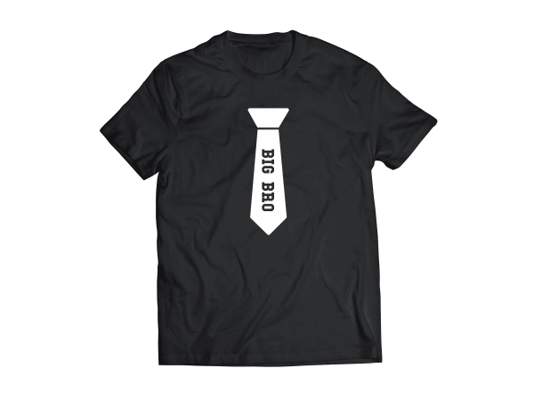 Big Bro Tie Tshirt - Black
