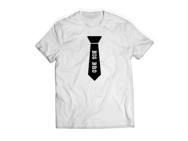 Big Bro Tie Tshirt - White