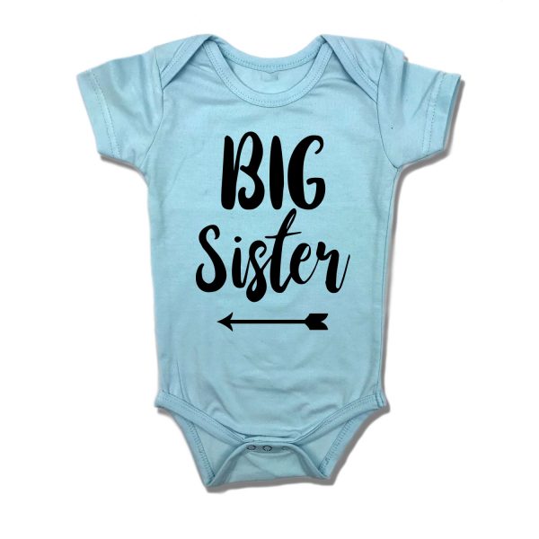 Big Sister Romper - Light Blue