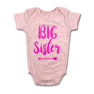 Big Sister Romper - Pink