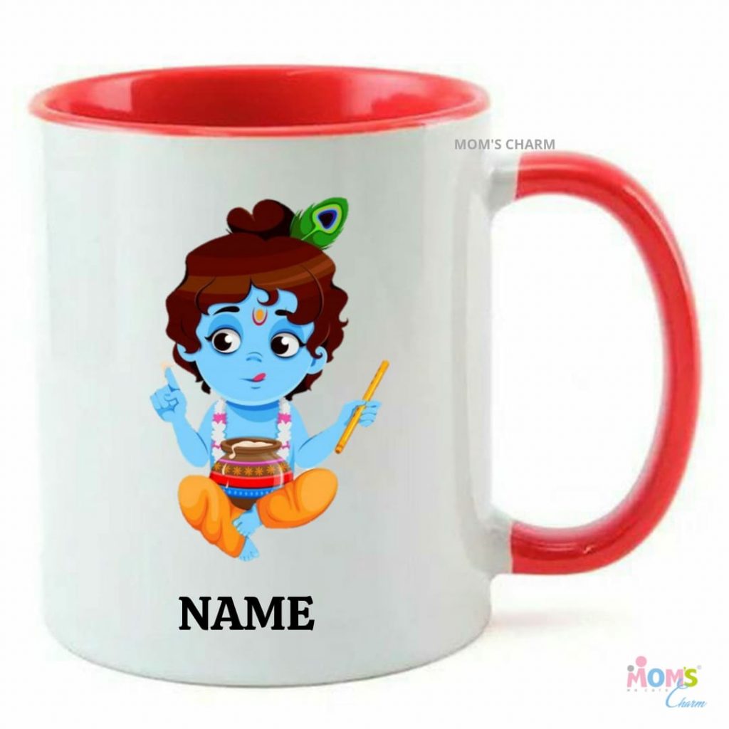 Coffee Mug Krishna Rejoicing Mom’s Charm