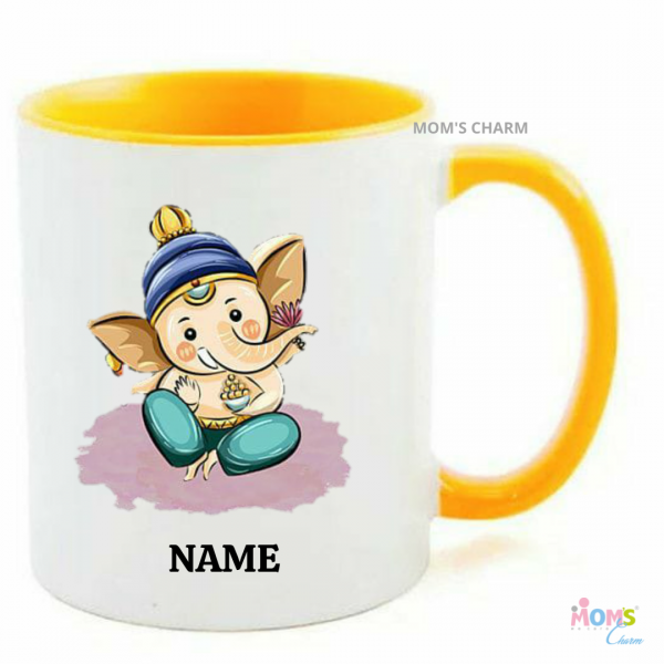 Coffee Mug - Ladoo Ganesha - Personalized Return Gifts - Min 10