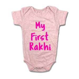 My First Rakhi Romper - Pink