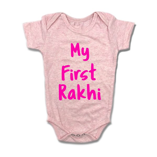 My First Rakhi Romper - Pink