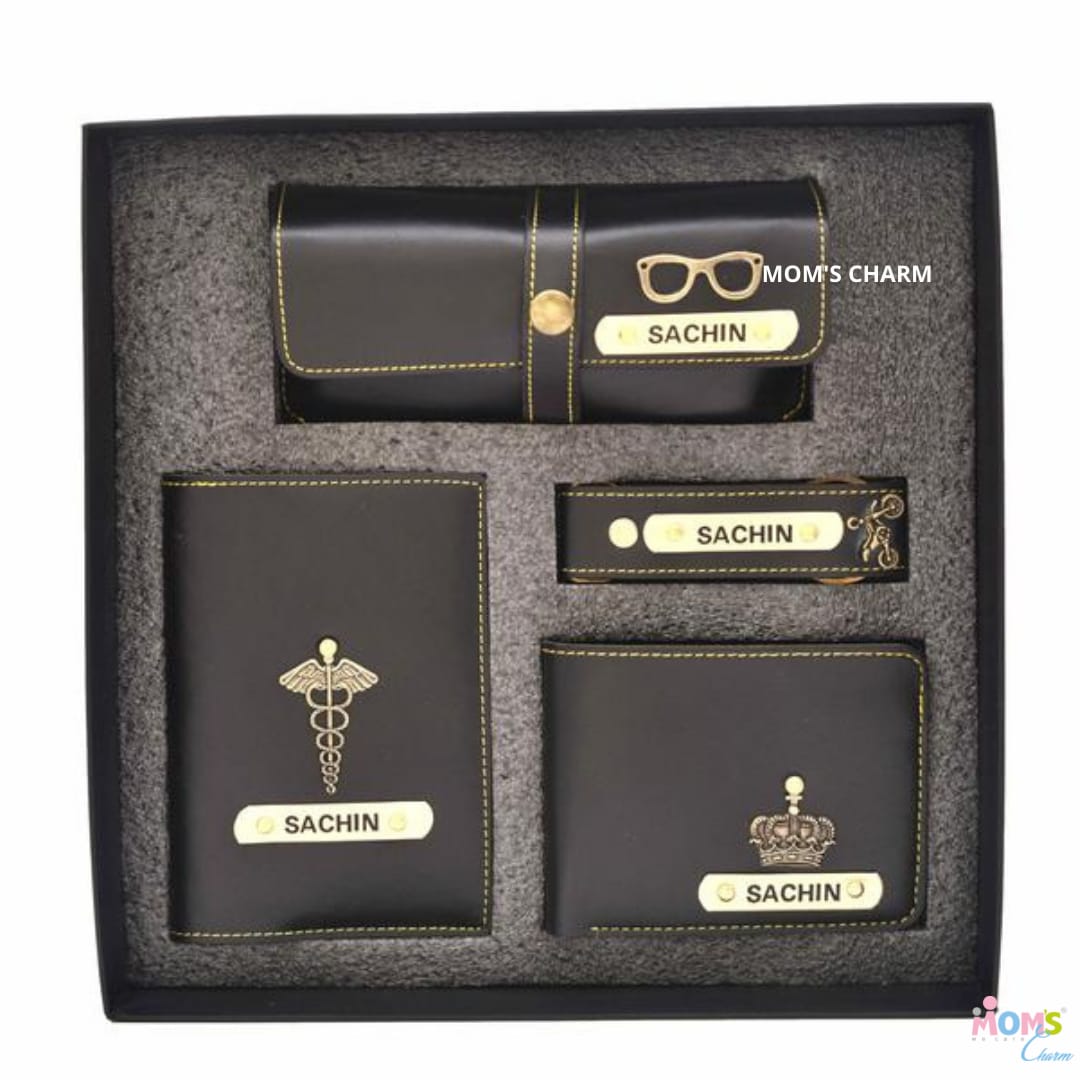 Personalized All in One Men's Combo (4 pcs) - Black