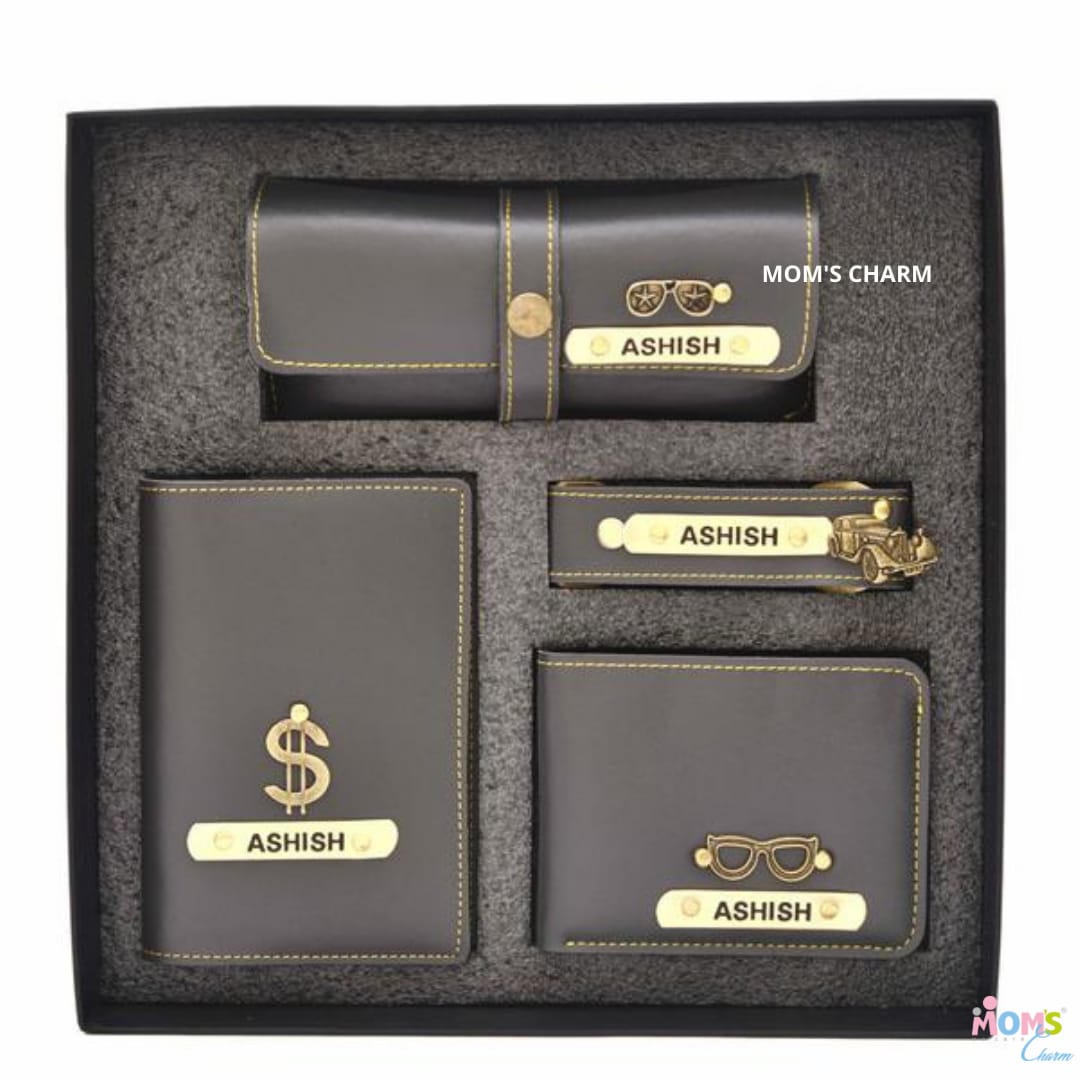 Personalized All in One Men's Combo (4 pcs) - Grey