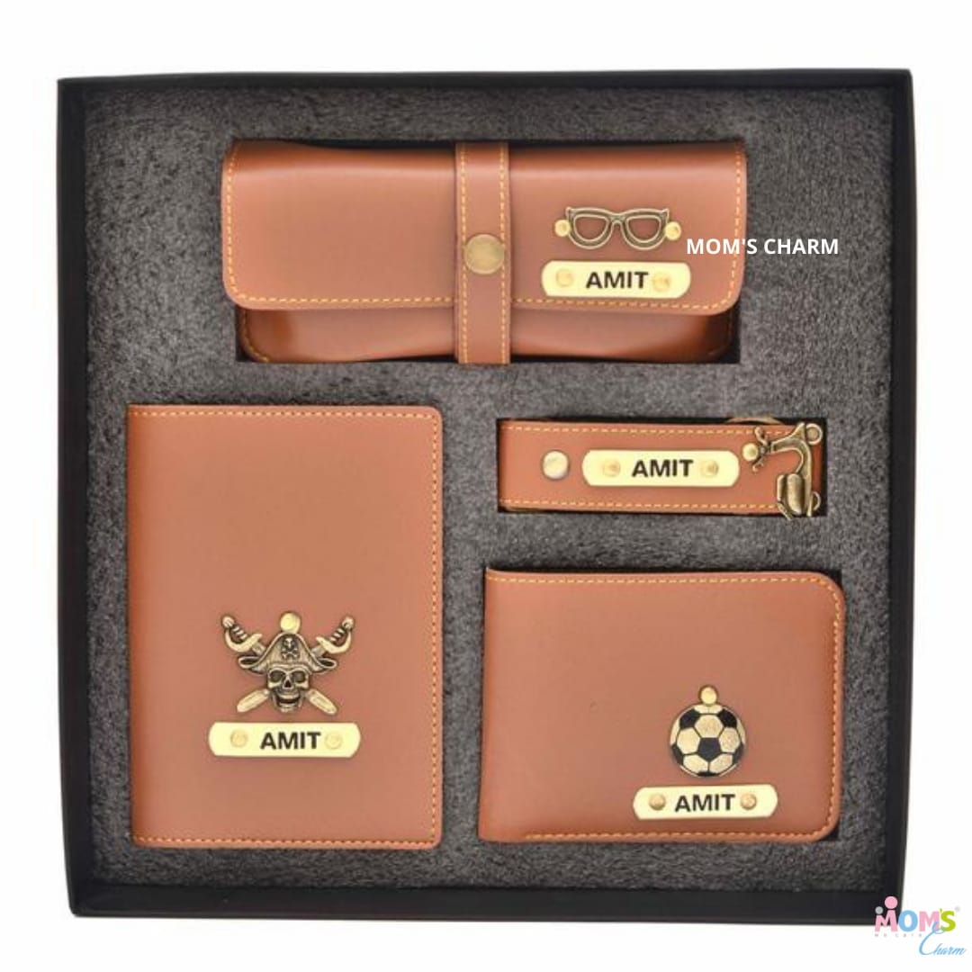 Personalized All in One Men's Combo (4 pcs) - Tan