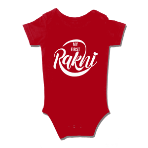 Rakhi Heart Romper - Red