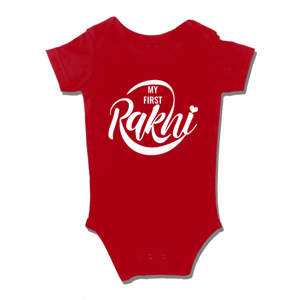 Rakhi Heart Romper - Red