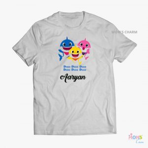 Baby Shark Tshirt - Grey Color