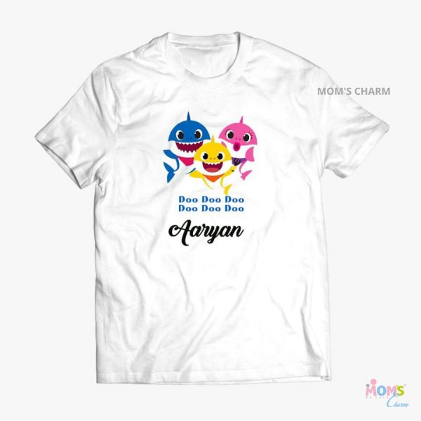 Baby Shark Tshirt - White Color