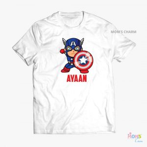 Captain America Tshirt - White Color