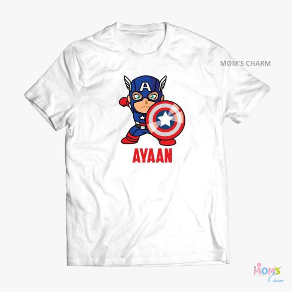 Captain America Tshirt - White Color