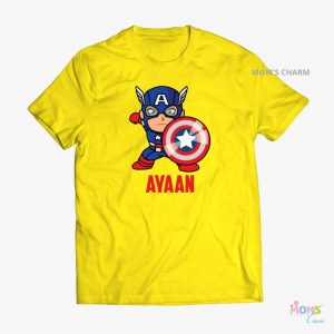 Captain America Tshirt - Yellow Color
