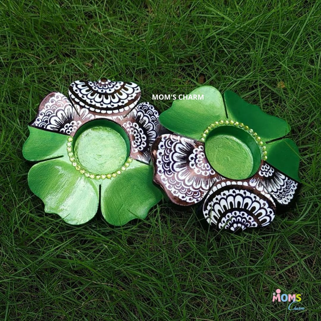 Flower Cutout Tea Light Holders - Set of 3 - Image 7