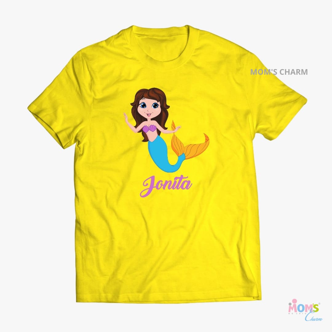 Mermaid Tshirt - Yellow Color