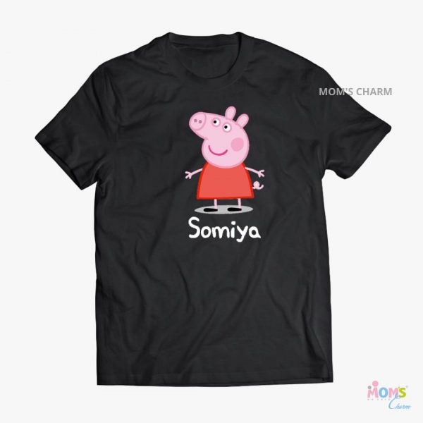 Peppa Pig Tshirt - Black Color