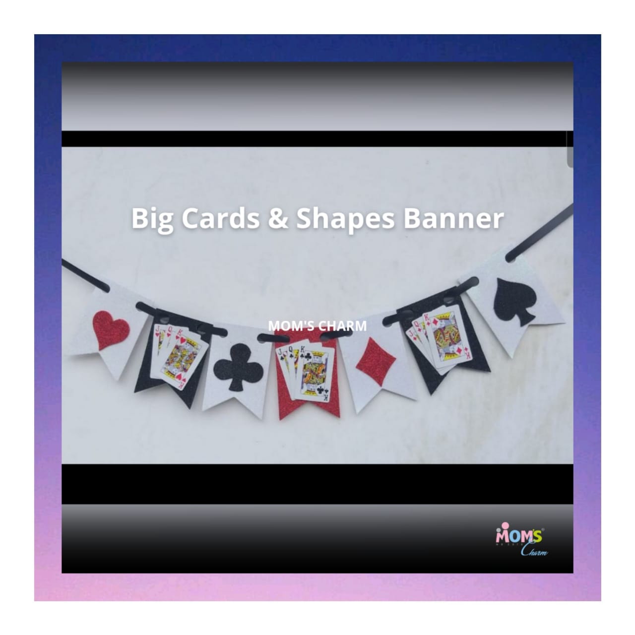 Poker Cards Party - Big Card & Shapes Banner - Image 3