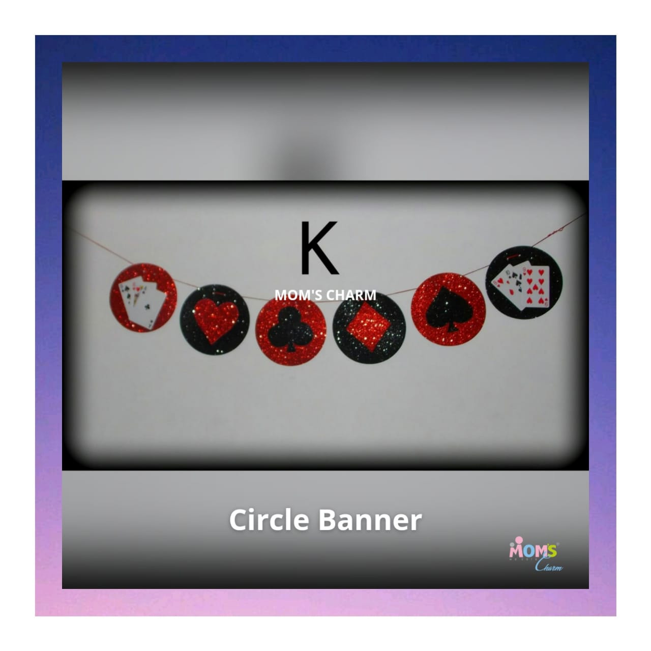 Poker Cards Party - Circle Banner