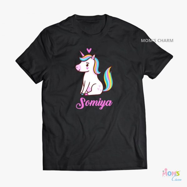 Unicorn Tshirt - Black Color