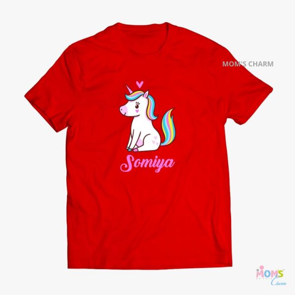 Unicorn Tshirt - Red Color