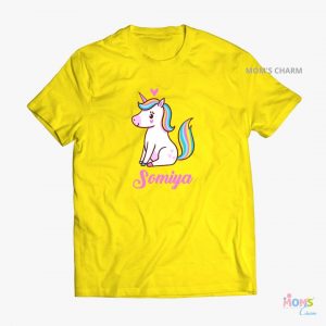 Unicorn Tshirt - Yellow Color