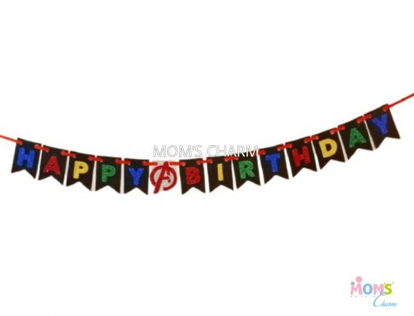 Avengers - Happy Birthday Banner
