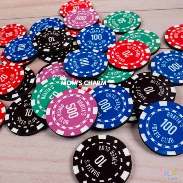 Custom Casino Poker Chips - Pack of 100 - Assorted Color Custom Trunk - Image 2