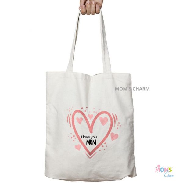 I Love You Mom - Tote Bag - Personalize with Name