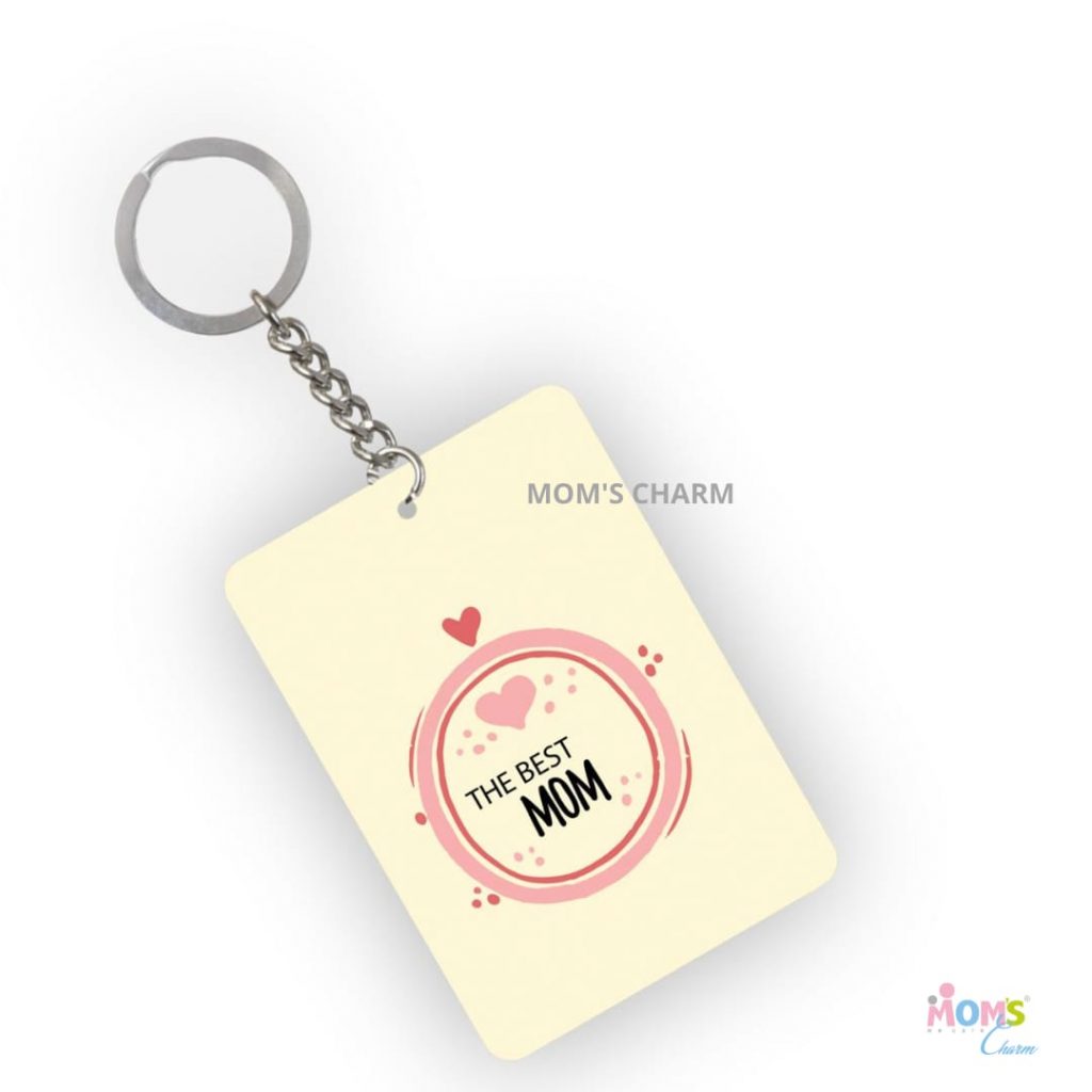 The Best Mom Keychain Personalize with Name Mom’s Charm