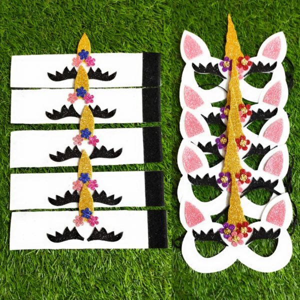 Unicorn - Crown + Hand Band (pack of 5 each)