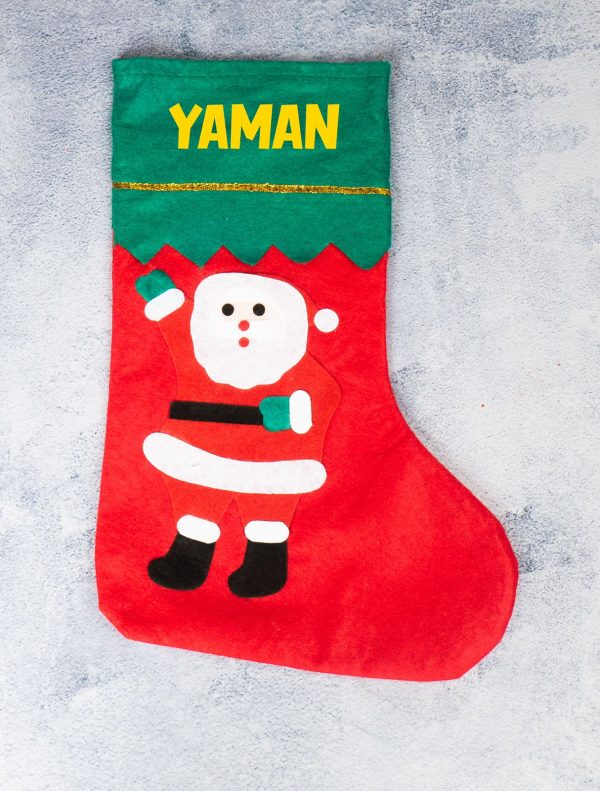 X-Mas Stocking - Personalize with Name - Assorted design