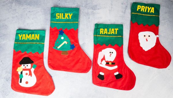 X-Mas Stocking - Personalize with Name - Assorted design - Image 2