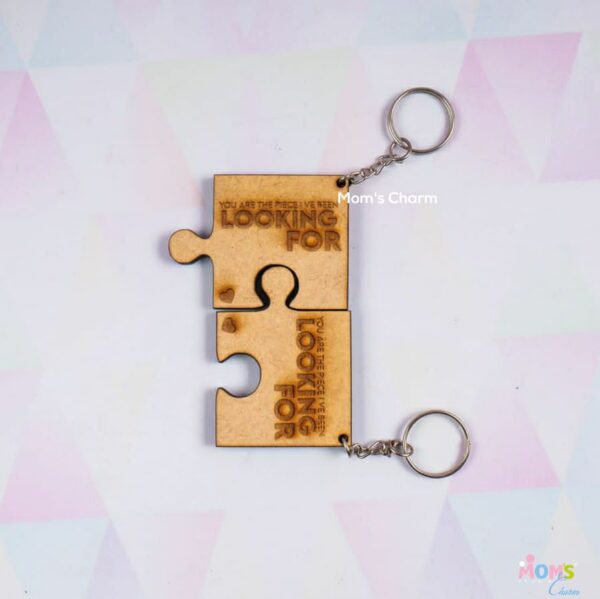 MDF Puzzle Keychain - Pack of 2 - Image 2