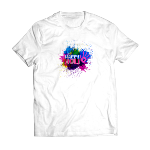 Custom Name Holi T-shirt || Personalize With Name / Logo || Design: Happy Holi Hand