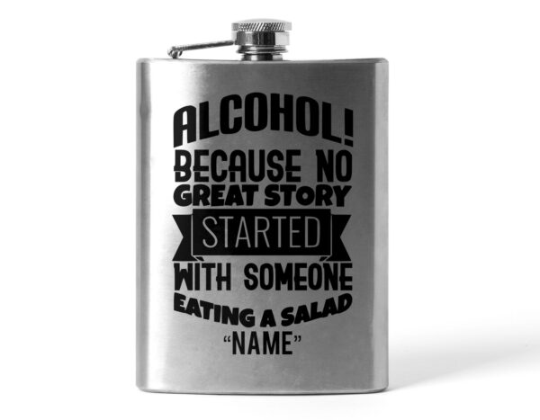 Alcohol Hip Flask - Father's Day - Personalize with Name