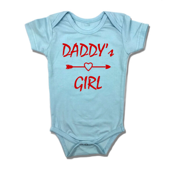 Daddy's Girl - Cotton Baby Romper - Personalize with Name - Blue