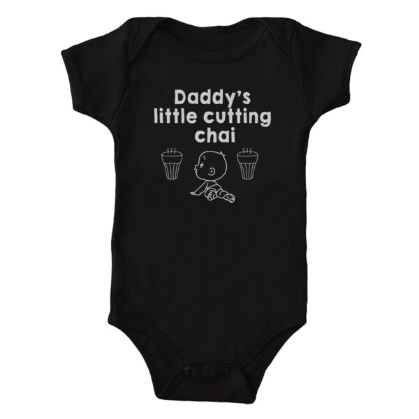 Daddy's Little Cutting Chai - Cotton Baby Romper - Personalize with Name