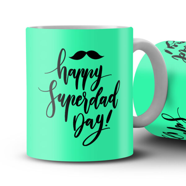 Happy Superdad Day - Coffee Mug - Personalize with Name