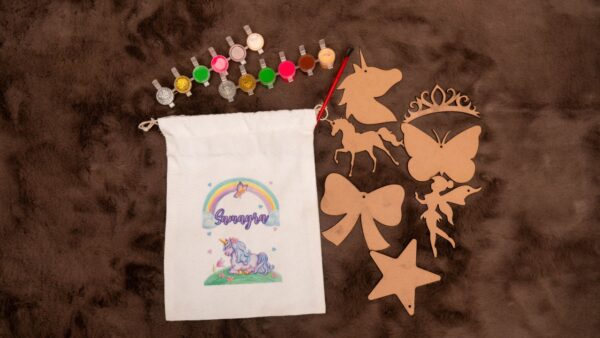 Unicorn DIY Kit - Personalized Pouch - Image 2