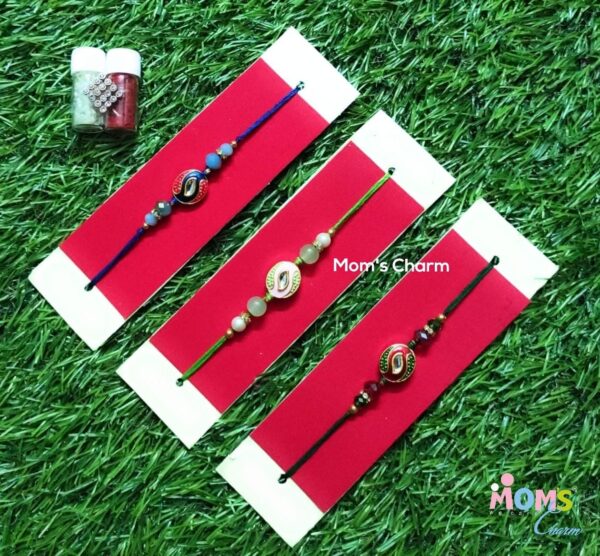Paisley Designer Rakhi - Assorted Color - Image 2