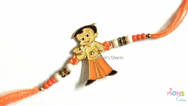 C.h.o.t.a. B.h.e.e.m. Metal Designer Rakhi + Roli Chawal