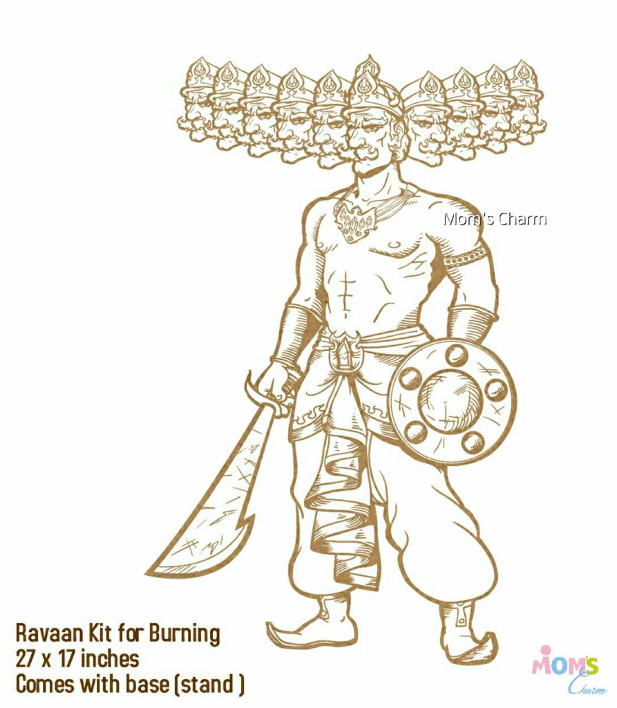 Huge Ravan DIY – only for Delhi / NCR – Mom’s Charm