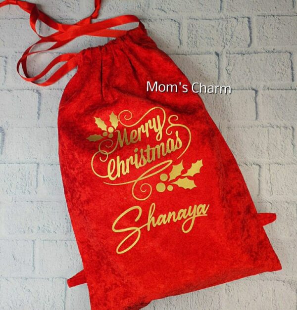 Custom Premium Velvet Bag - Red