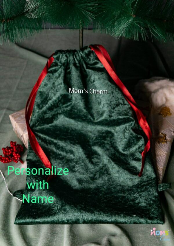 Custom Premium Velvet Bag - Green