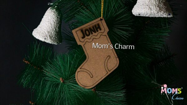 Personalized Stocking MDF Ornament - Image 2