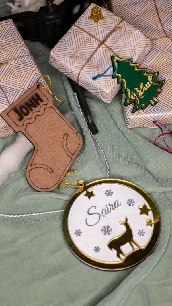 Personalized Xmas Ornaments - Set of 3