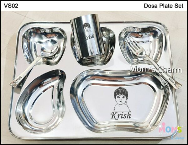 Personalized Dosa Plate Set